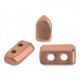 Cuentas de vidrio Piros® by Puca® - Copper gold mat 00030/01780